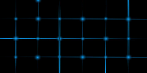 Net texture pattern on black background illustration. Net texture pattern for backdrop and wallpaper. Realistic net pattern with blue squares .
