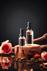 Oud Wood and Rose Essential Oil Advert Shot