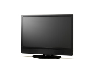 Fototapeta premium LCD TV monitor isolated, television or computer screen 