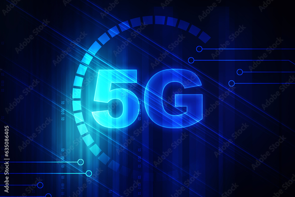 Poster 2d rendering 5g network 5g connection
