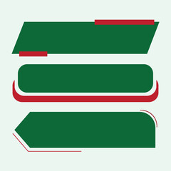 Vector Text Box Shape Design Template