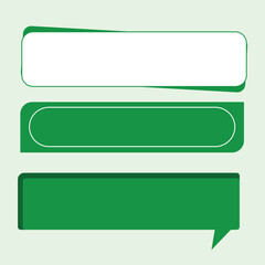 Vector Text Box Shape Design Template