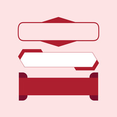 Vector Text Box Shape Design Template