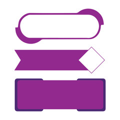 Vector Text Box Shape Design Template