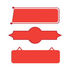 Vector Text Box Shape Design Template
