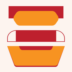 Vector Text Box Shape Design Template