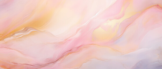 Abstract alcohol ink background, Soft pink colors with gold.
