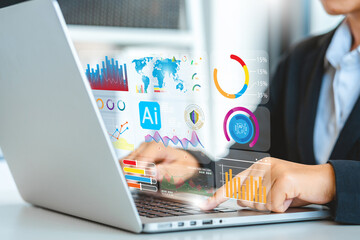 AI, Artificial Intelligence, technology smart robot AI, artificial intelligence by enter command internet of things(iot) of technology enhancing global business capabilities.