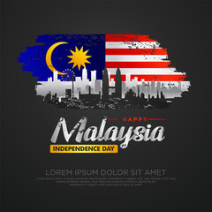 Malaysia independence day template