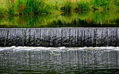 wodospad, krajobraz z wodą, linie podziału, ruch zamrożony, pluskająca woda, woda, płynąca woda, strumień, waterfall, water, flowing water, stream,   © kateej
