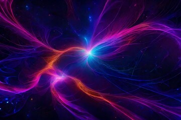 abstract background with glowing stars