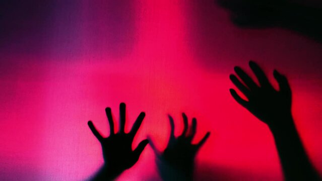 Shadow of a zombie's hand