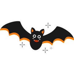 Halloween Cute Bat Illustration