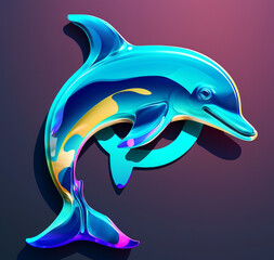 Obraz premium dolphin in the sea