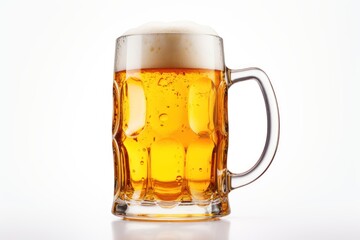 beer mug with white head