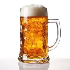 beer mug with white head