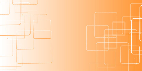 Orange background with geometric square shapes Abstract geometric pattern of squares for banners, covers, brochures and simple backgrounds in a minimalist style .