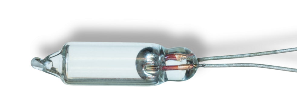 Shadow behind a glass mercury switch