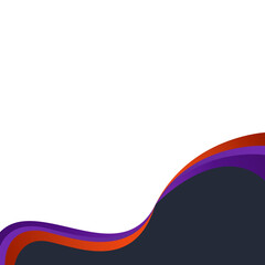 Gradient Wavy Footer