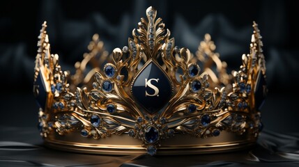 Logo design of A ROYAL CROWN SITTING ON TOP OF THE LETTERS KS, 