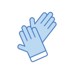 Gloves icon vector stock illustration.