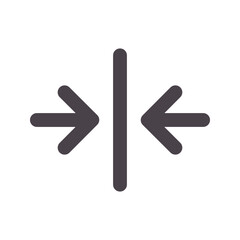 merge flat line icon