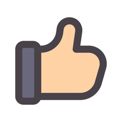 Obraz premium like flat line icon