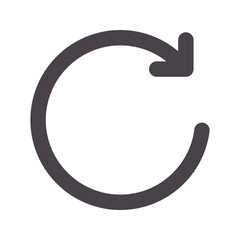 refresh flat line icon