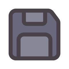 Obraz premium save flat line icon