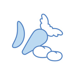 Vegetables icon vector stock illustration.