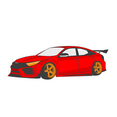 red sports car