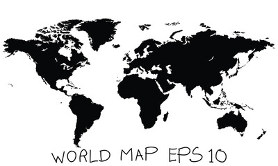 World Map Earth Globe Vector Illustrator, EPS 10.