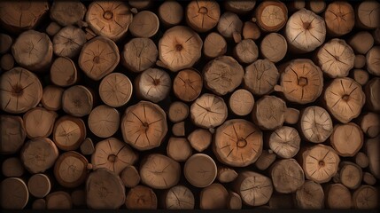 Background - stack of firewood