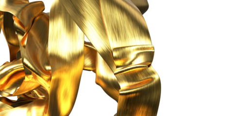 Golden lines pattern background. Luxury gold Line arts wallpaper