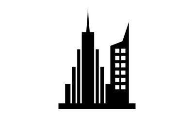 Obraz premium building skyscraper vector silhouette