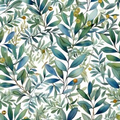 Colorful watercolor plant background