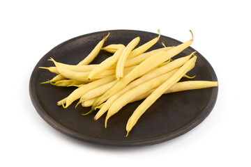 Bean pods, isolated on white background.