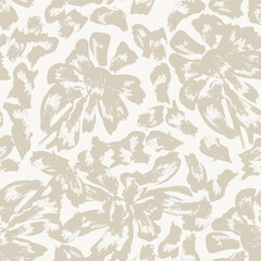 Fototapeta premium Neutral Colour Paisley abstract Seamless Pattern Design