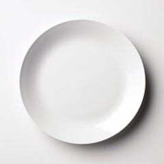 mockup of a simple white plate,AI-generated.