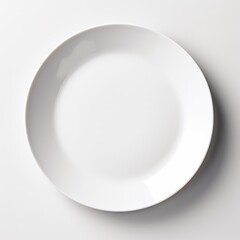 mockup of a simple white plate,AI-generated.