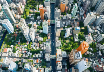 Fototapeta premium 街並み風景