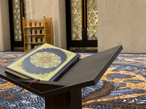 Quran holy book of Muslims in the mosque.