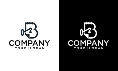 Book lock logo design concept vector