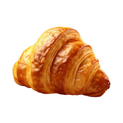 Croissant. isolated object, transparent background