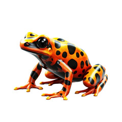 Dart frog. isolated object, transparent background