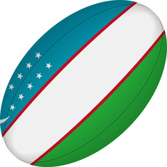 Uzbekistan rugby ball.
