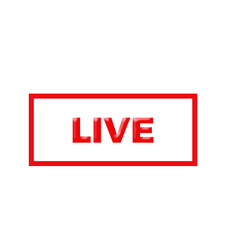 Live streaming symbol Online broadcast icon The concept of live streaming for selling on social media