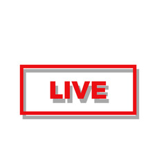 Live streaming symbol Online broadcast icon The concept of live streaming for selling on social media