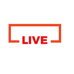 Live streaming symbol Online broadcast icon The concept of live streaming for selling on social media