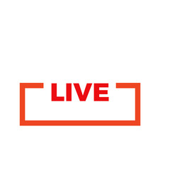 Fototapeta premium Live streaming symbol Online broadcast icon The concept of live streaming for selling on social media